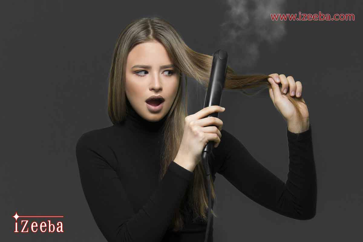 استفاده نادرست از اتوی مو جلوگیری از سوزاندن مو با اتو